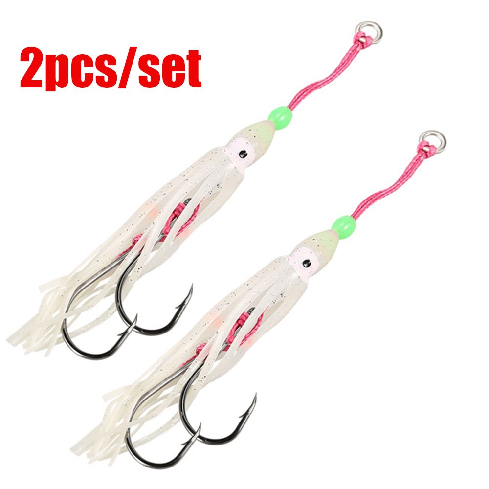Fishing Hook Size - 2Pcs/Lot 6cm/10cm/12cm Octopus Lure Squid Jig