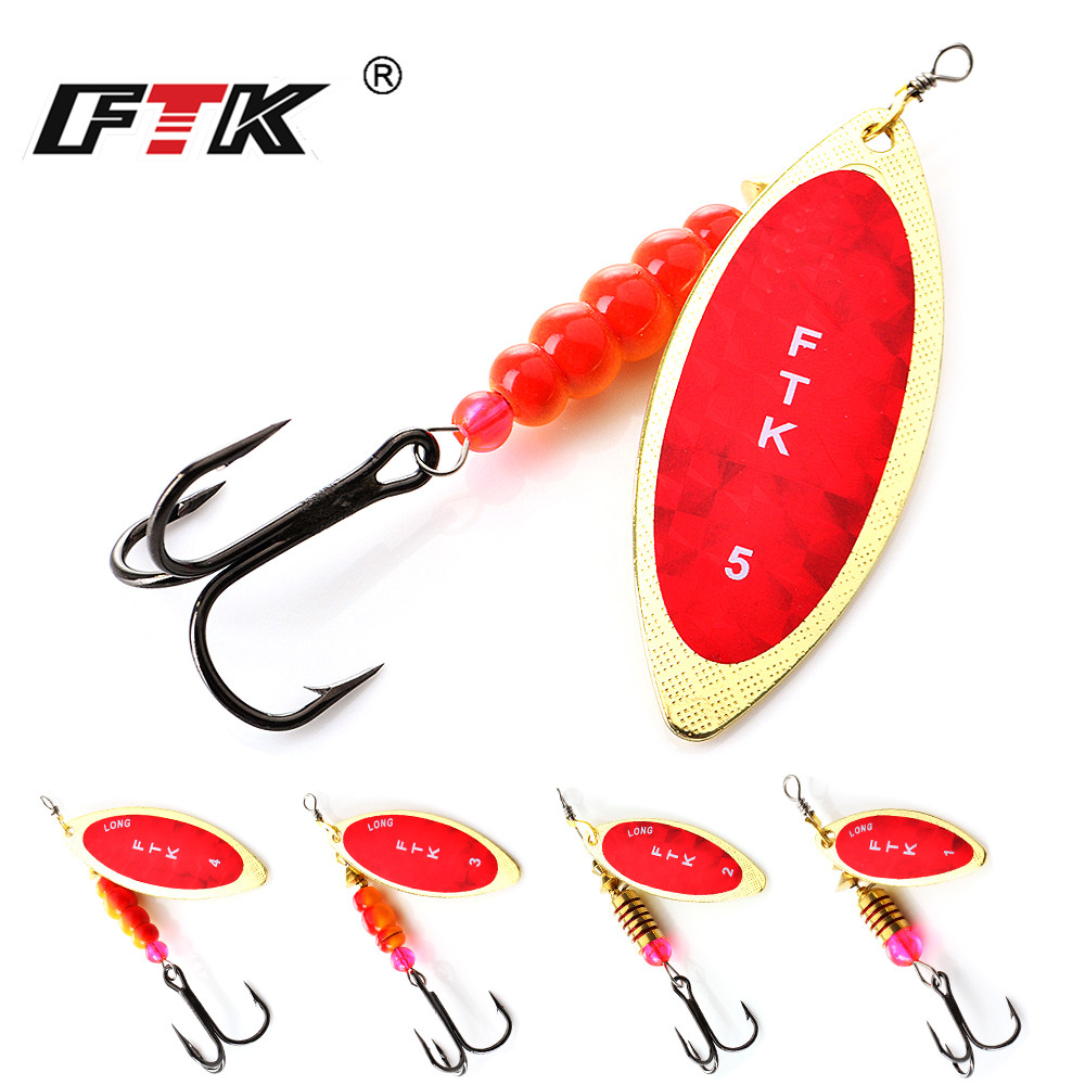 FTK Spinner Bait 4G/7G/12G/18G - Fishing Hook Treble recension och pris