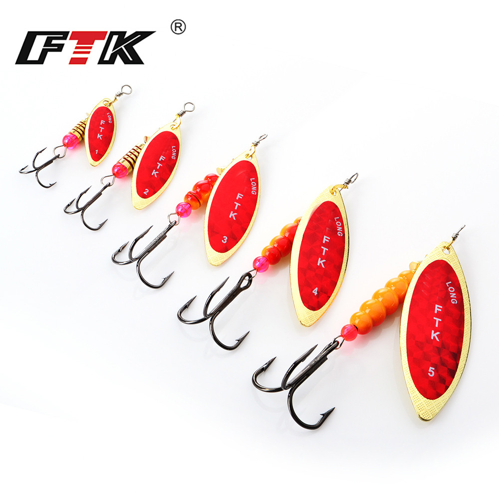 FTK Spinner Bait 4G/7G/12G/18G - Fishing Hook Treble recension och pris