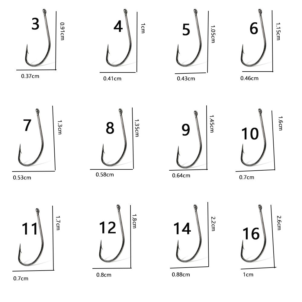 1 Pack LS-9939 Fishing Hooks S - Fishing Hook Circle recension och pris