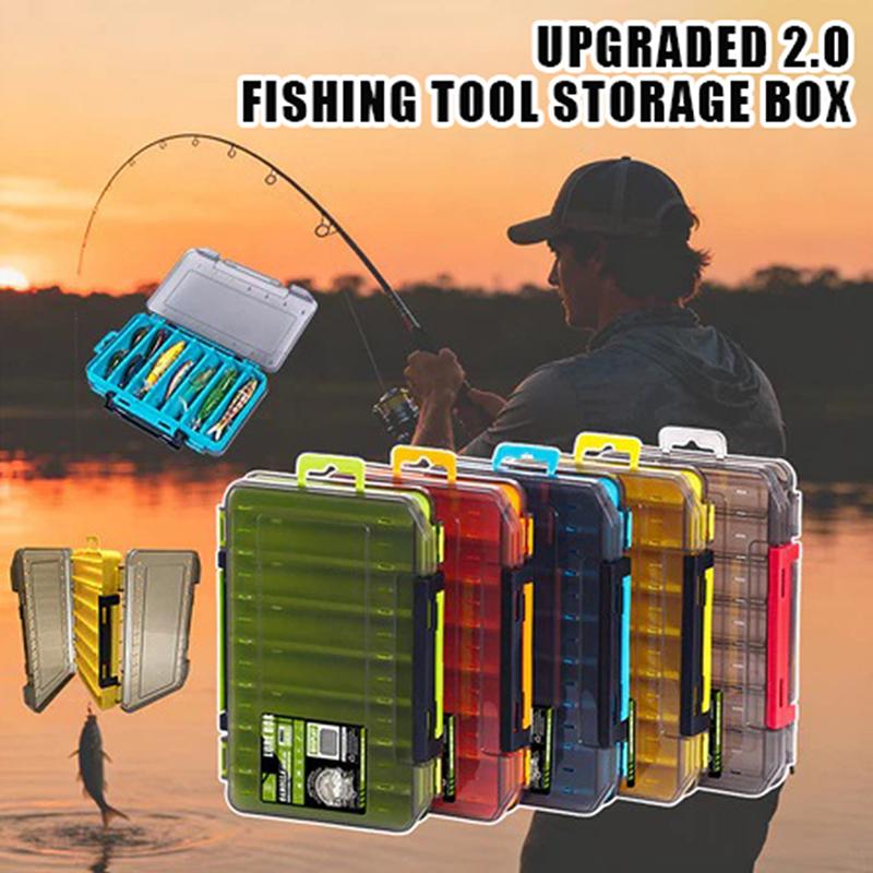 Double-Sided Compact Tackle Bo - Fishing Hook Box recension och pris