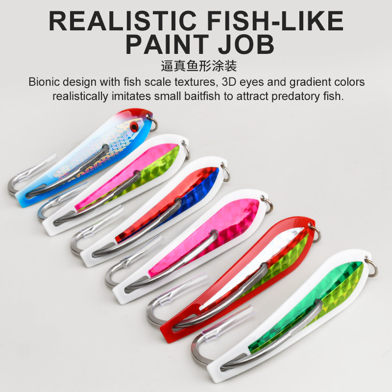 TEASER Single-Hook Large Metal - Fishing Hook Size recension och pris